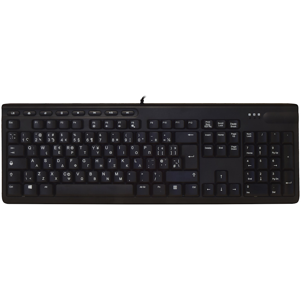 ShortBoard Greek/UK Keyboard Black