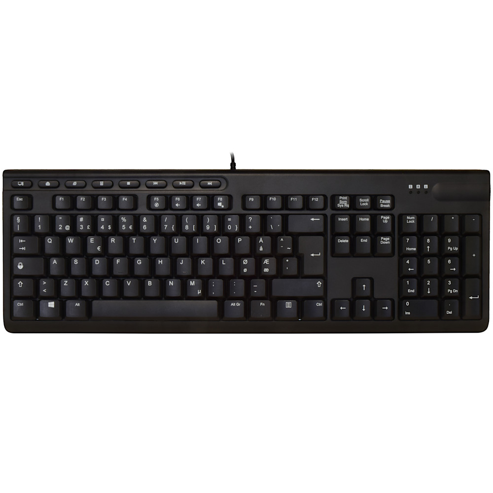 ShortBoard Norwegian Keyboard Black