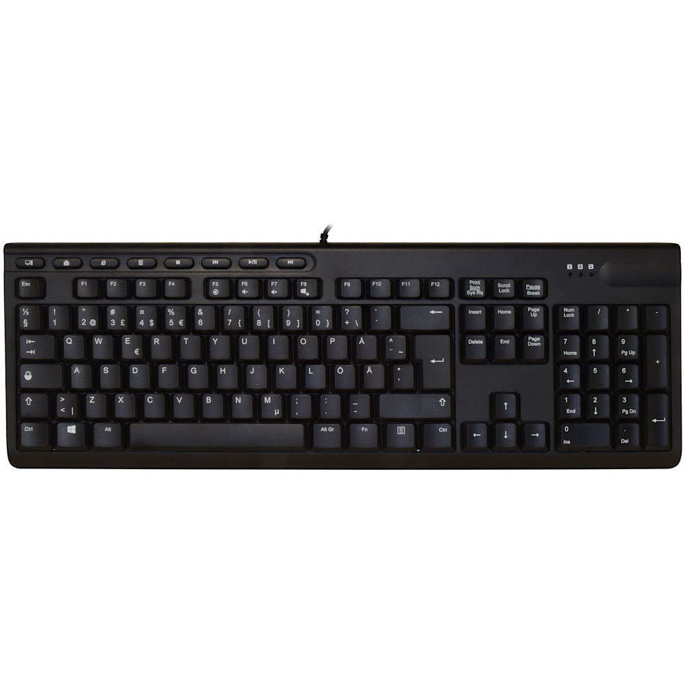 ShortBoard Swedish/Finnish Keyboard Black