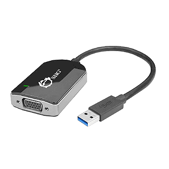 Siig JU-VG0211-S1 USB Graphics Adapters - Black