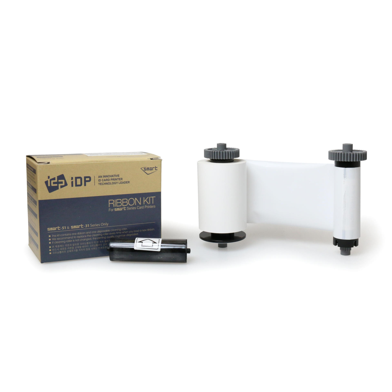 Smart 51 & 31 Monochrome White Ribbon with Cleaning Roller 659370 (1200 prints)