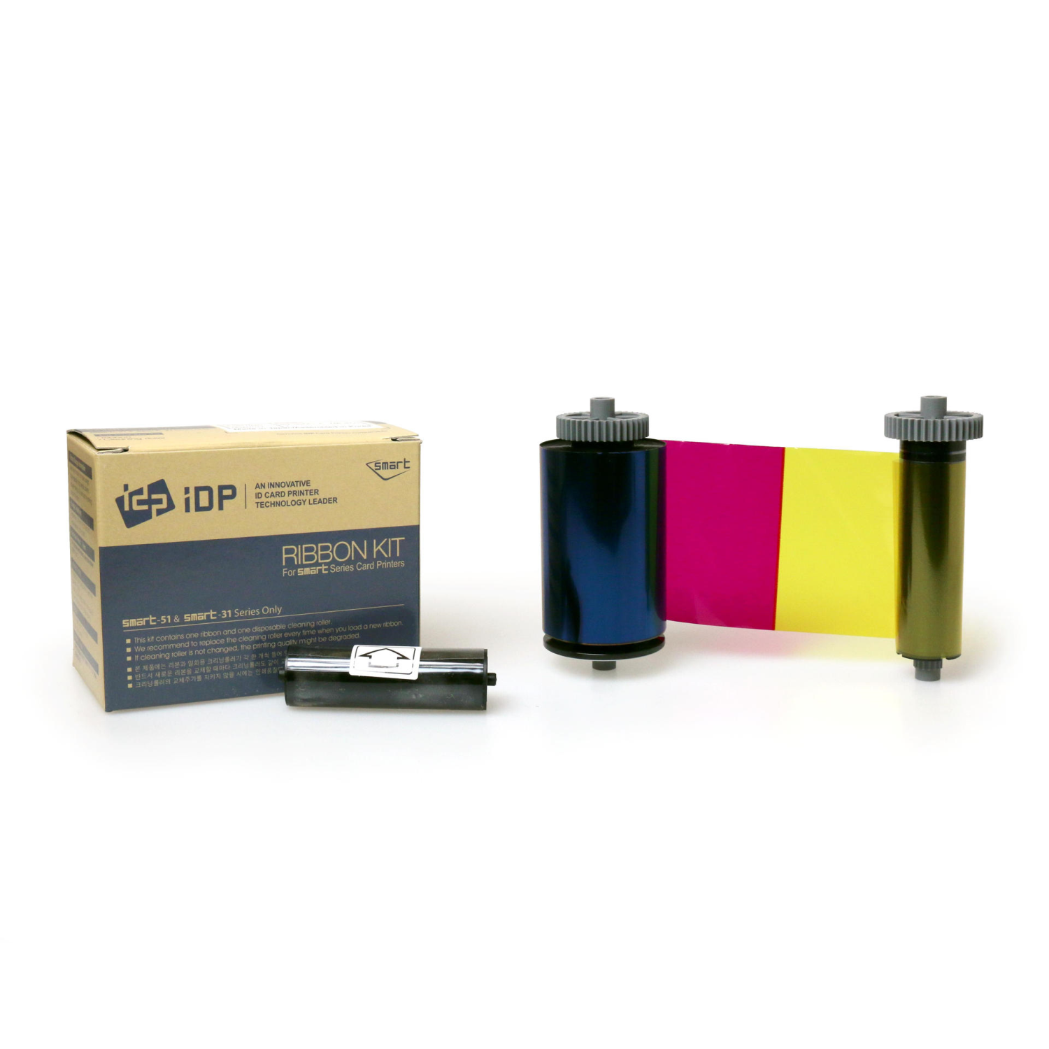 Smart -51 & 31 YMCKOK Full Colour 659376 Ribbon with Cleaning Roller (200 Prints)