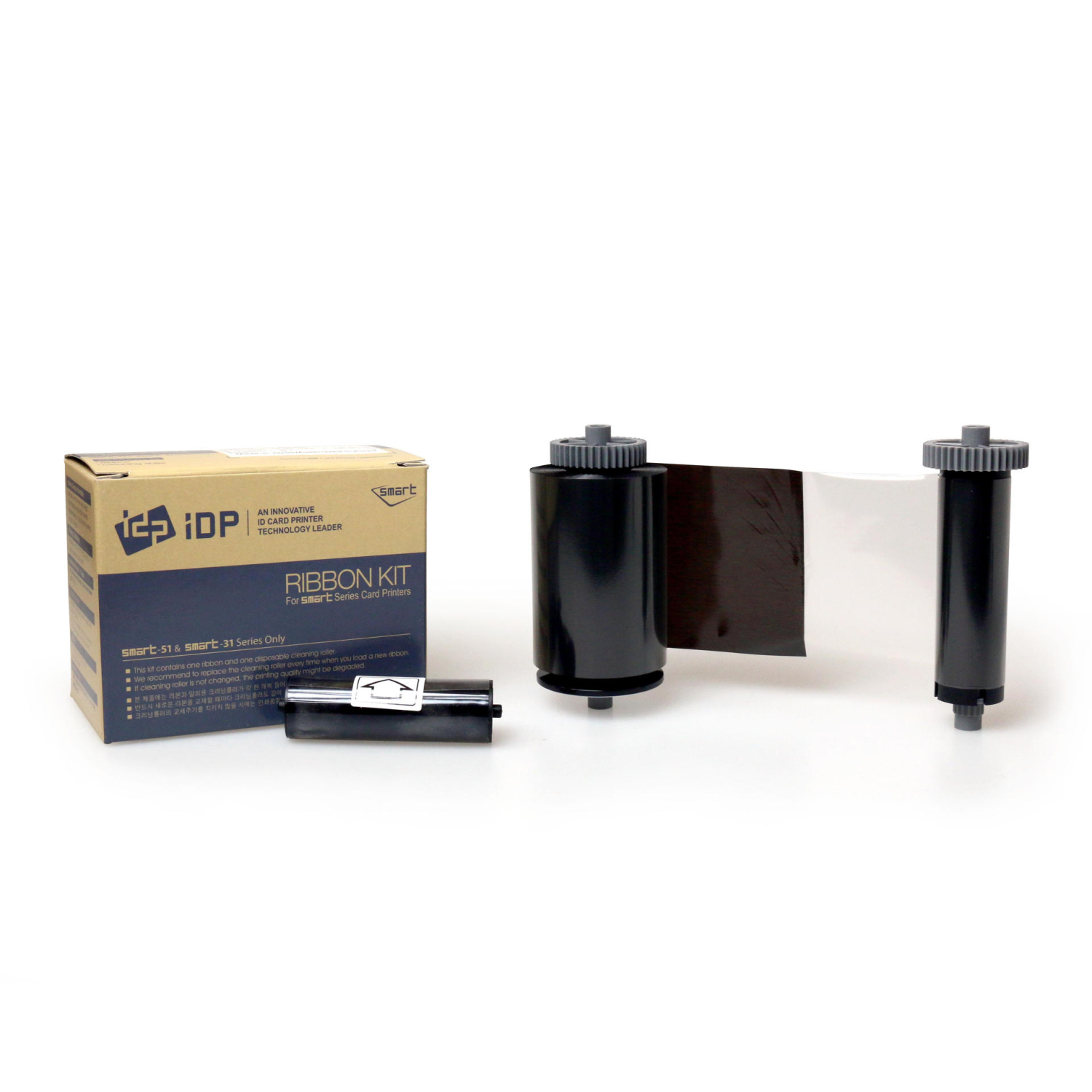 Smart 51 & 31 Resin Black & Overlay KO Ribbon with Cleaning Roller 659385 (600 prints)