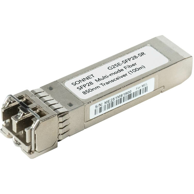 Sonnet SFP28 Network Transceiver Modules - Silver
