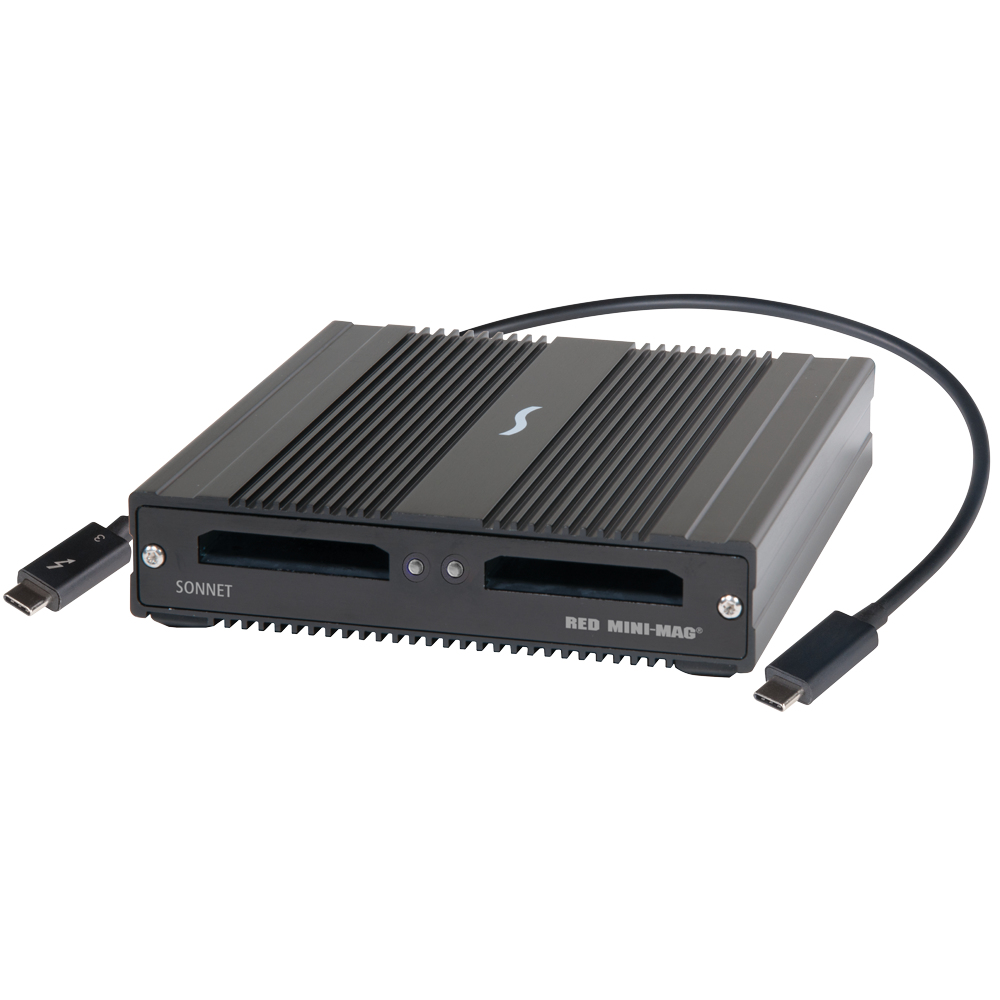 Sonnet SF3 Series – RED MINI-MAG Pro card reader Thunderbolt 3 Black