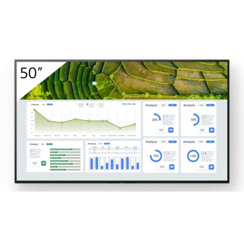 Sony FW-50BZ30L Signage Displays - 50 Inches - Black