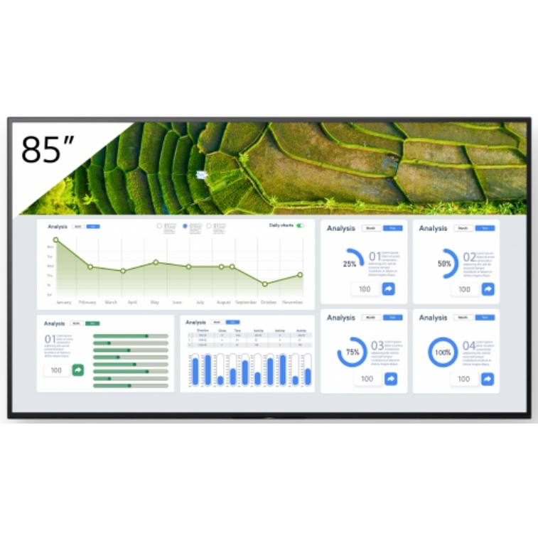 Sony FW-85BZ30L Signage Displays - 85 Inches - Black