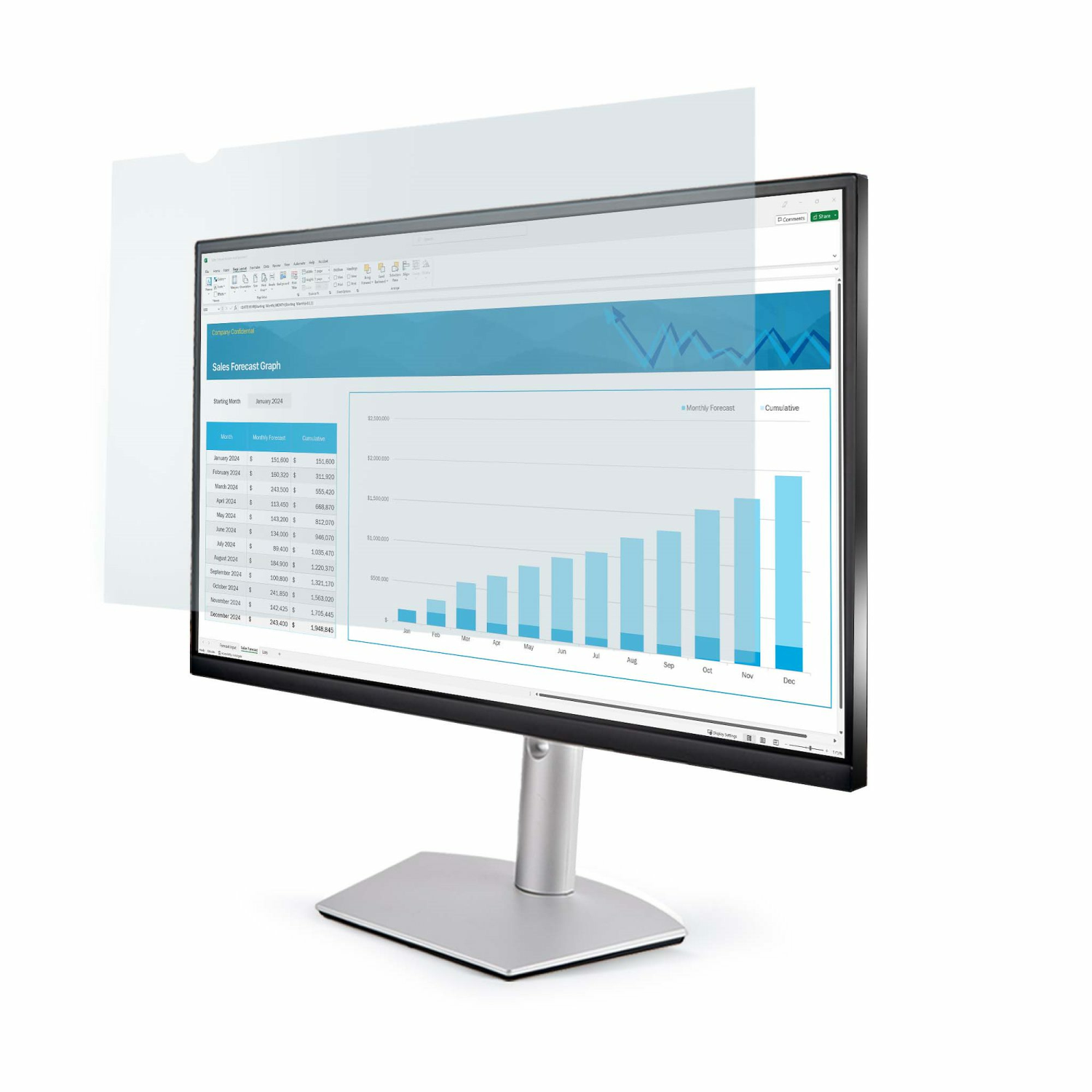StarTech.com 24IN Monitor Accessories - Transparent