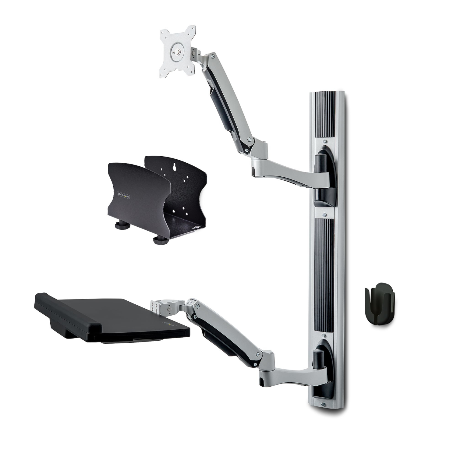 StarTech.com 22lb Desktop Sit-Stand Workplaces - Black