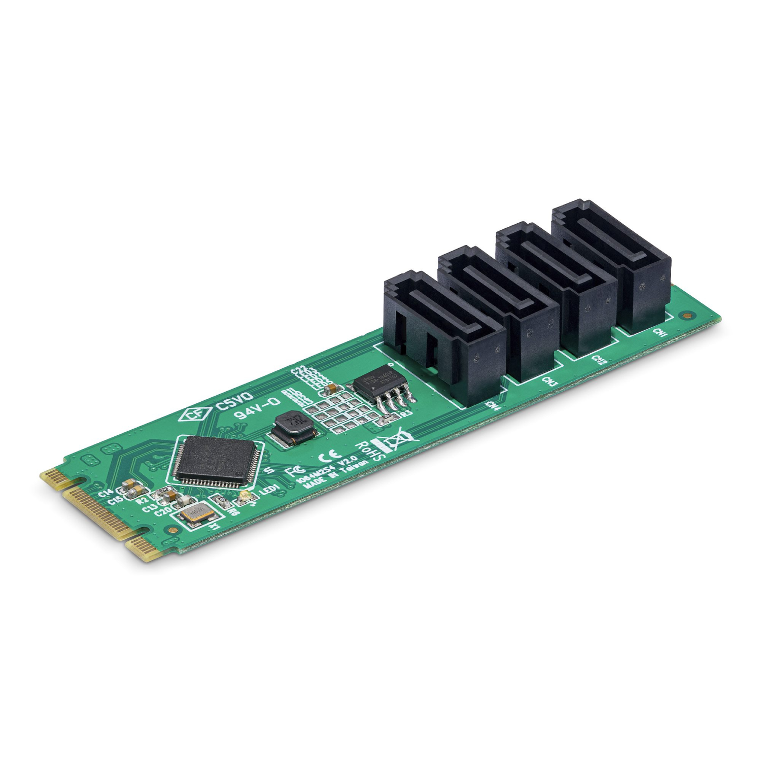 StarTech.com 4-Port Interface Cards/Adapters - Green