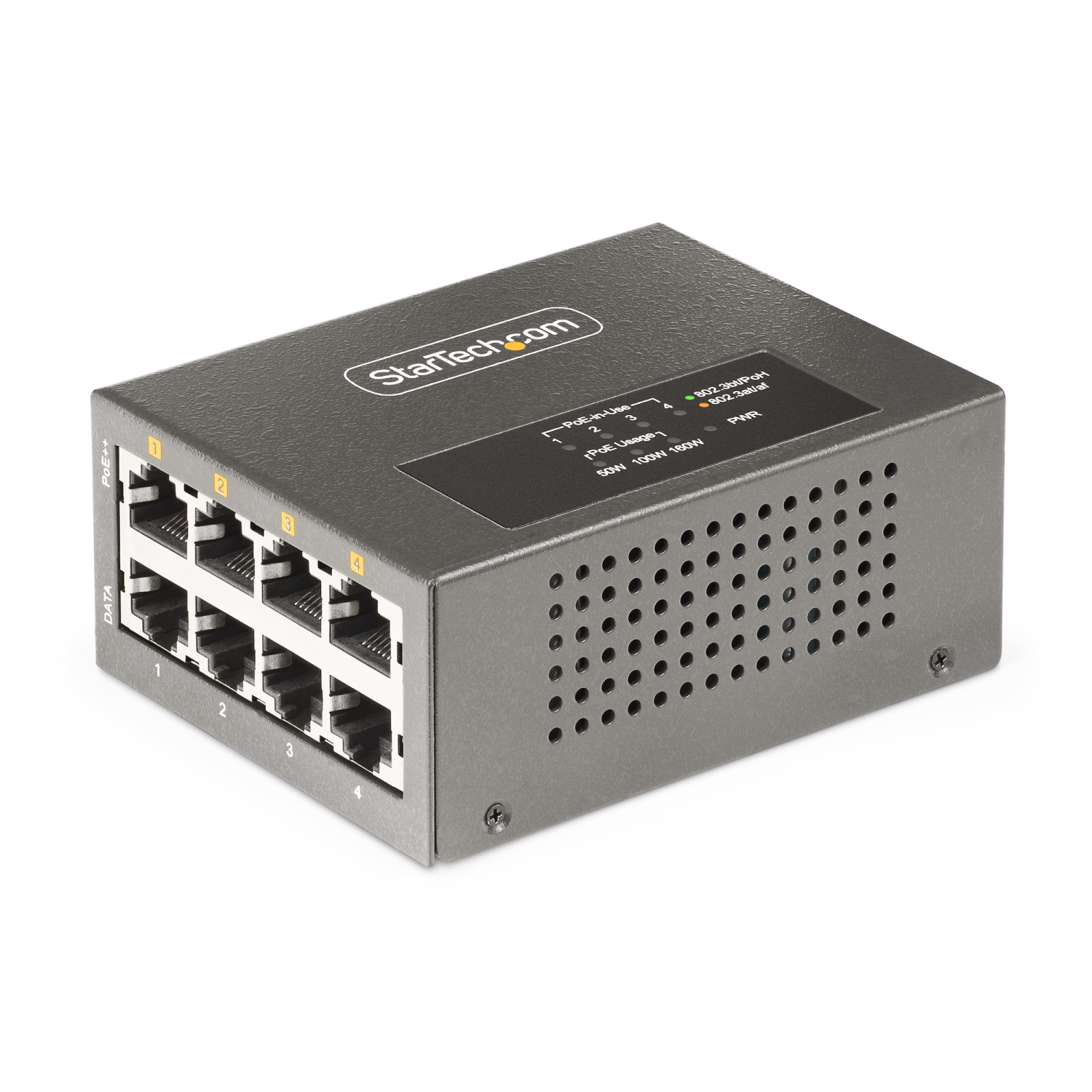 StarTech.com 4-Port PoE Adapters - Grey
