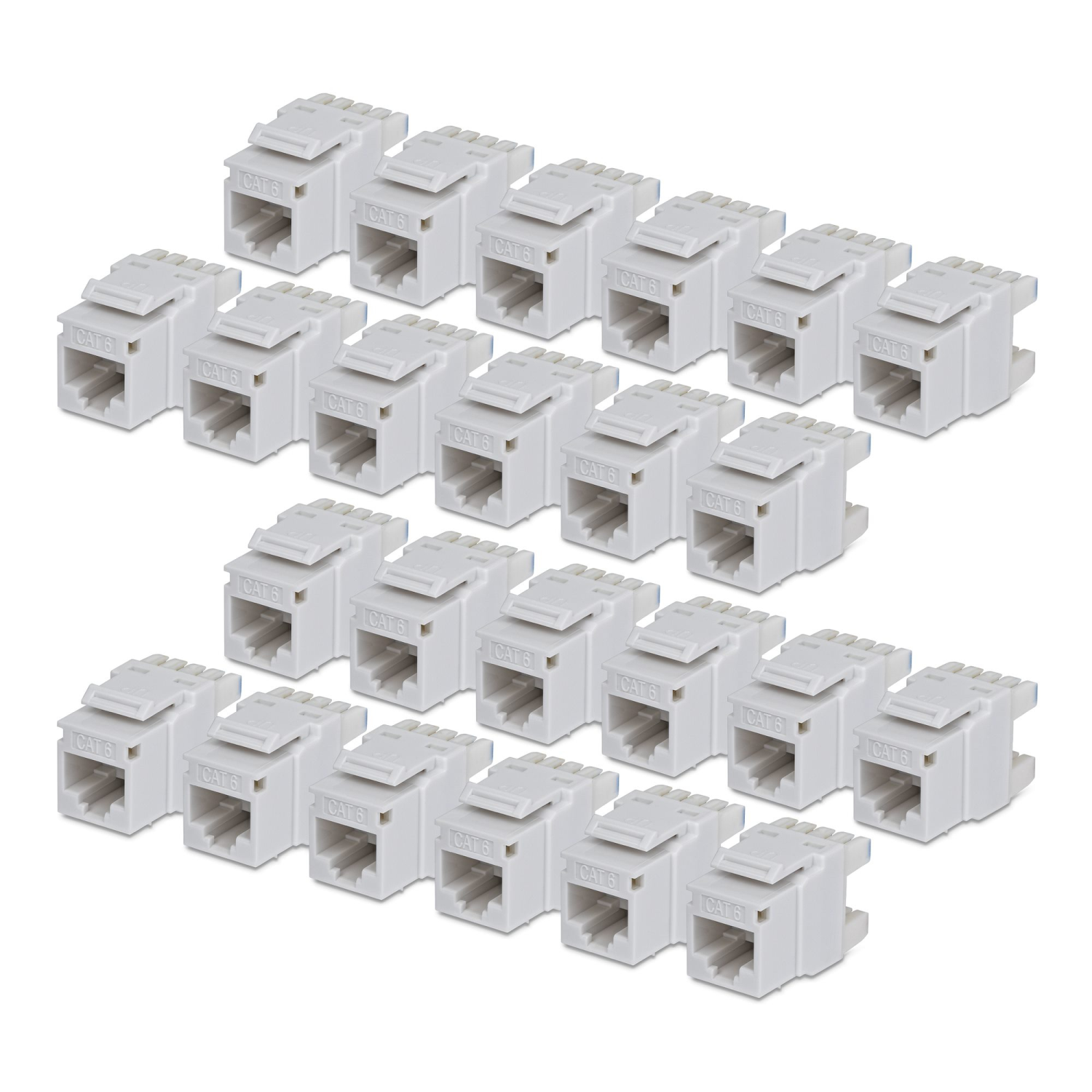 StarTech.com Cat6 Keystone Jack 24-Pack 180-Deg