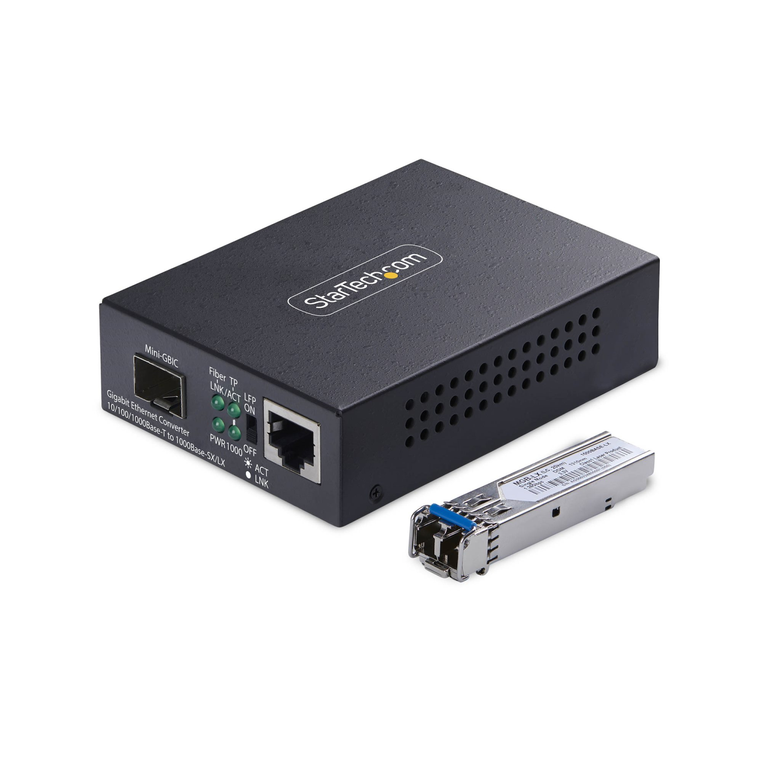 StarTech.com 40km Network Media Converters - Black