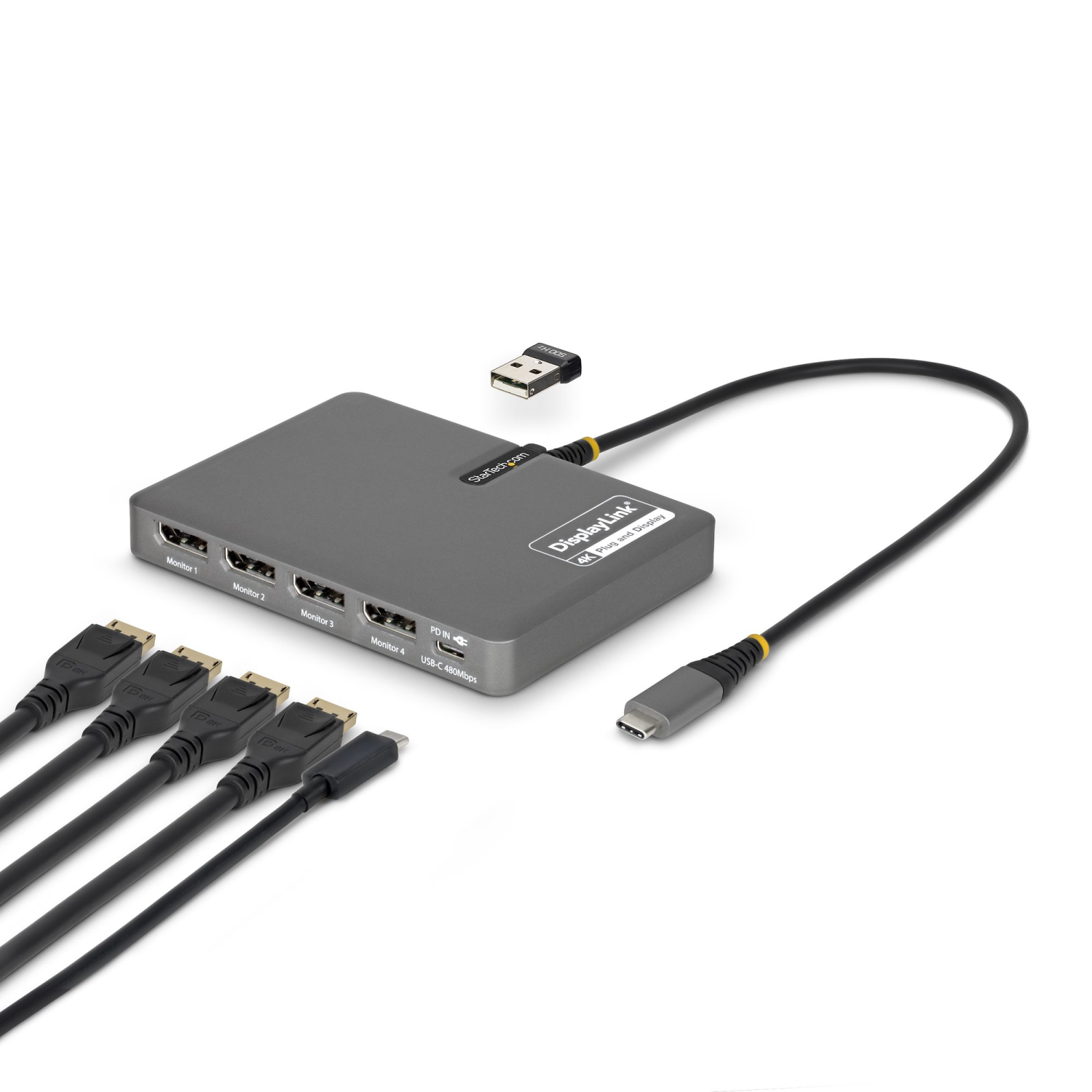 StarTech.com USB-C QUAD-MONITOR WORKSTATION