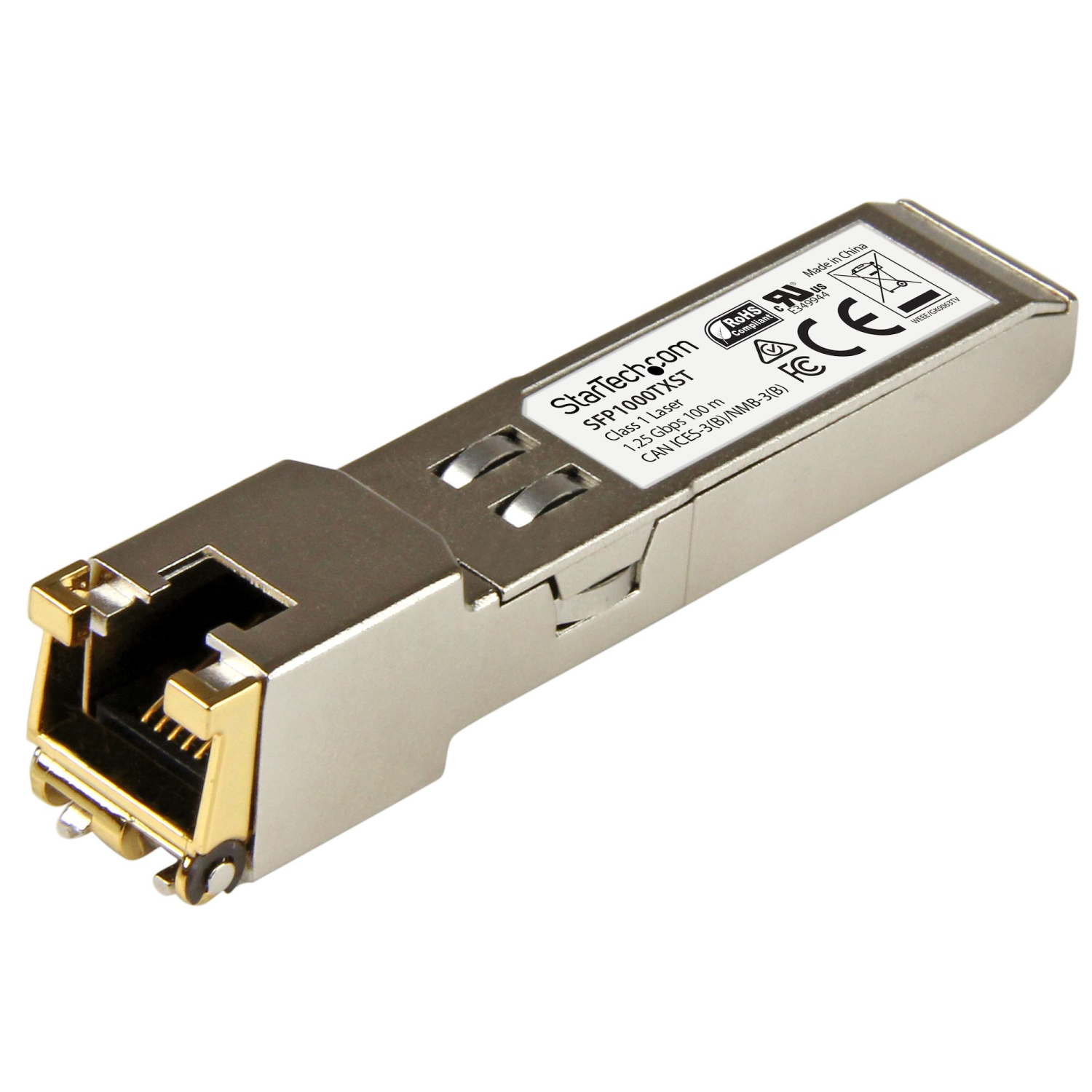 StarTech.com 1000BASE-TX Network Transceiver Modules - Silver