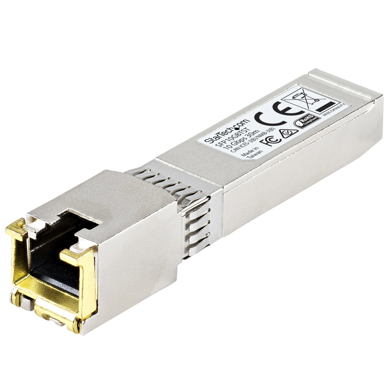 StarTech.com 10GBASE-T Network Transceiver Modules - Silver