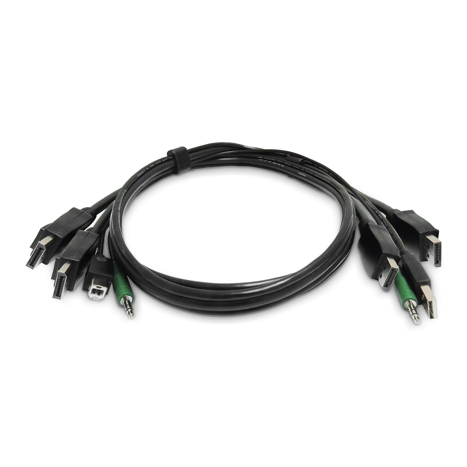 StarTech.com .com - Keyboard / video / mouse (KVM) cable - TAA Compliant - USB Type A, 3.5mm audio jack, DisplayPort (M) to USB Type B, 3.5mm audio jack, DisplayPort (M) - 1.8 m