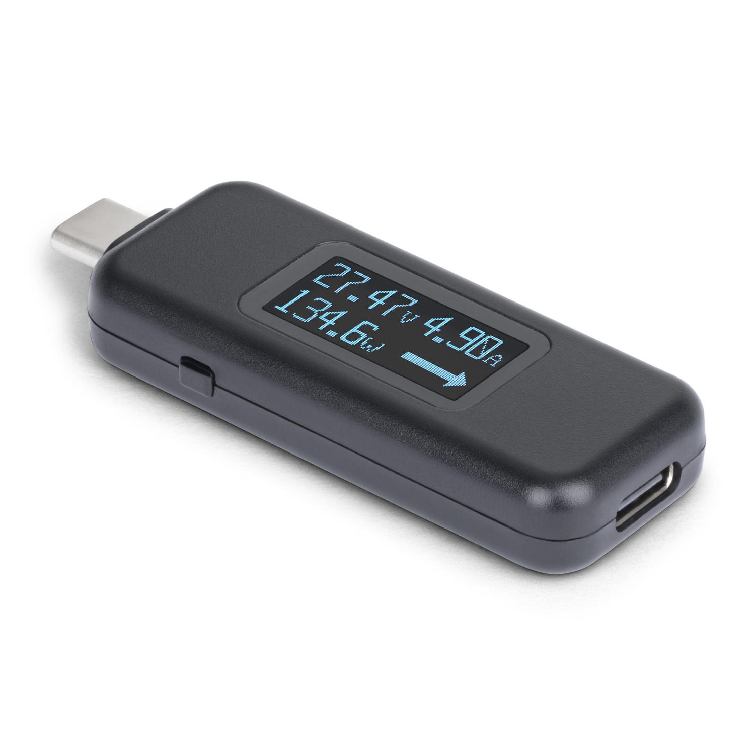 StarTech.com USB-C Power Tester, Digital Multimeter