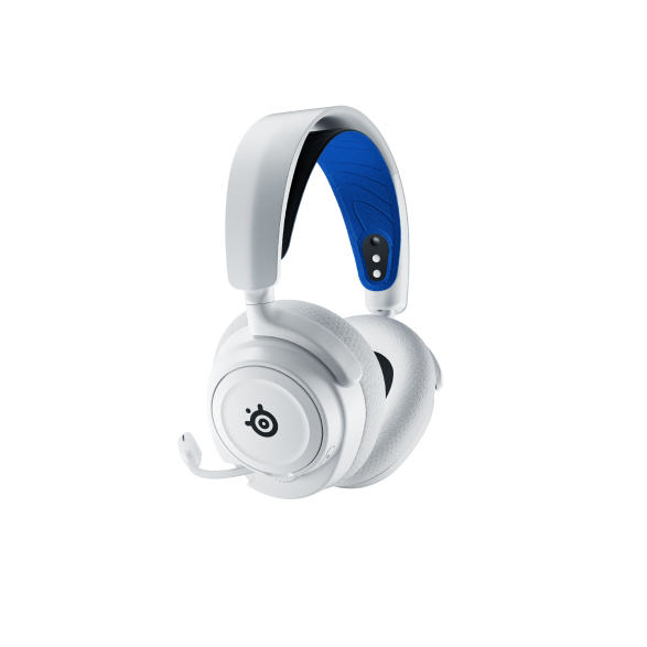 Steelseries ARCTIS NOVA 7P WHITE Headset Wireless Head-band Gaming Bluetooth Blue, White