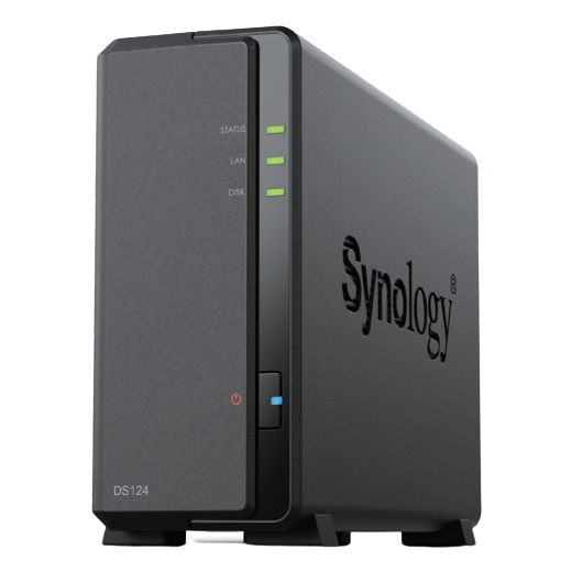 Synology DS124 NAS & Storage Servers - 1GB - Black
