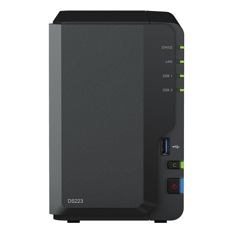 Synology DS223 NAS & Storage Servers - 2GB - Black
