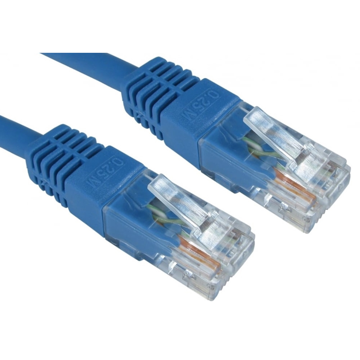 RJ45 (M) to RJ45 (M) CAT6 2m Blue OEM Moulded Boot Copper UTP Network Cable
