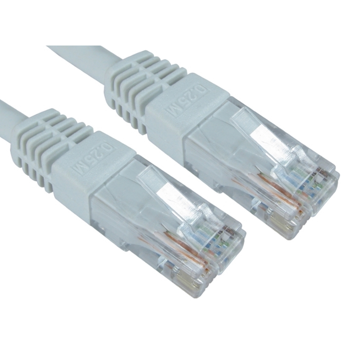 RJ45 (M) to RJ45 (M) CAT6 2m White OEM Moulded Boot Copper UTP Network Cable