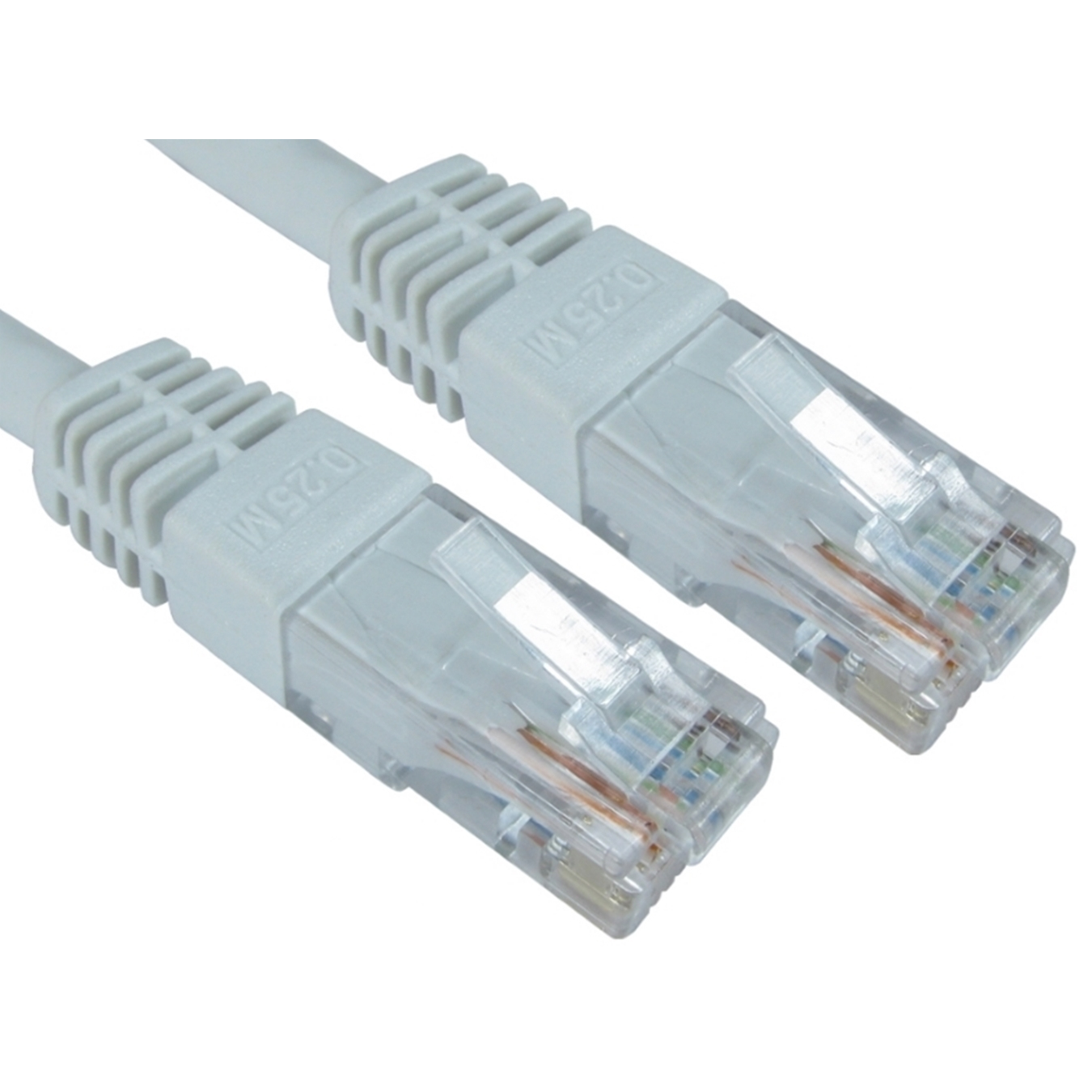 RJ45 (M) to RJ45 (M) CAT6 5m White OEM Moulded Boot Copper UTP Network Cable