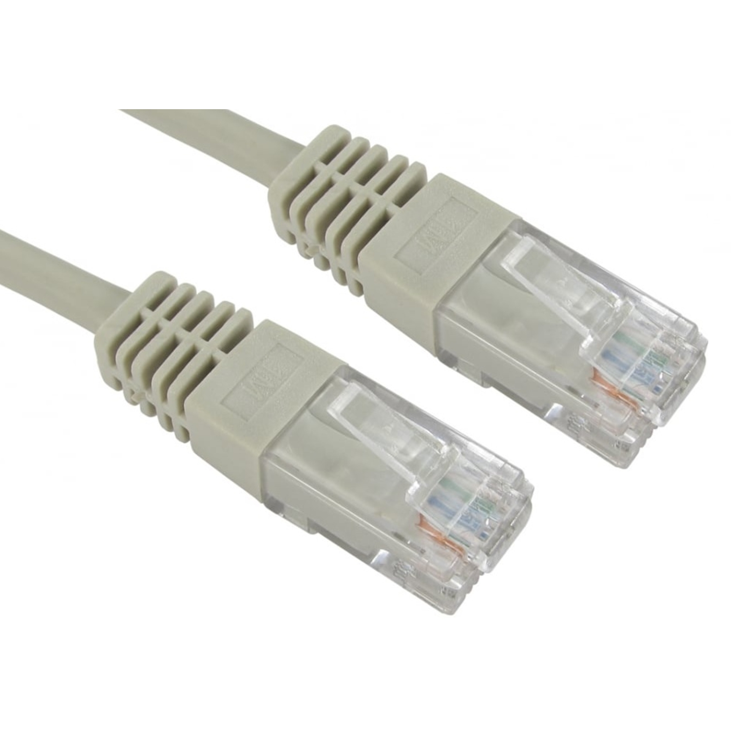 RJ45 (M) to RJ45 (M) CAT5e 0.5m Grey OEM Moulded Boot Copper UTP Network Cable