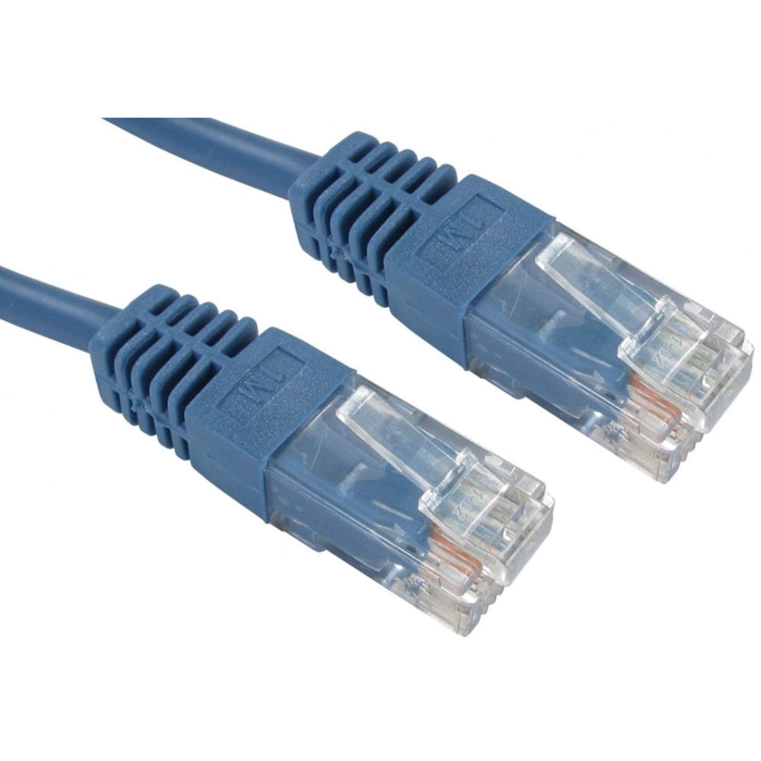 RJ45 (M) to RJ45 (M) CAT5e 0.5m Blue OEM Moulded Boot Copper UTP Network Cable