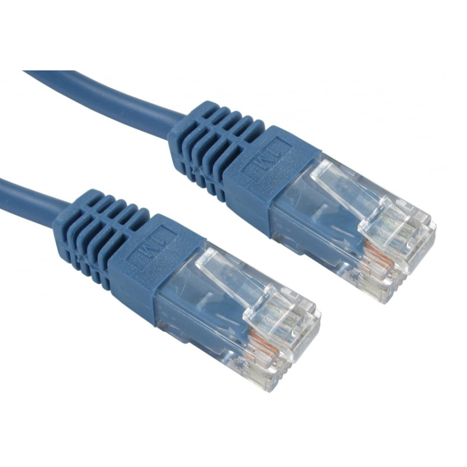 RJ45 (M) to RJ45 (M) CAT5e 1m Blue OEM Moulded Boot Copper UTP Network Cable