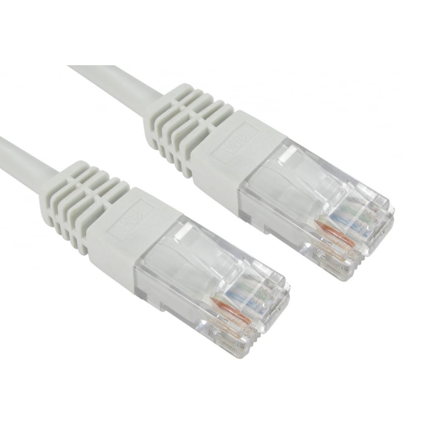RJ45 (M) to RJ45 (M) CAT5e 1m White OEM Moulded Boot Copper UTP Network Cable