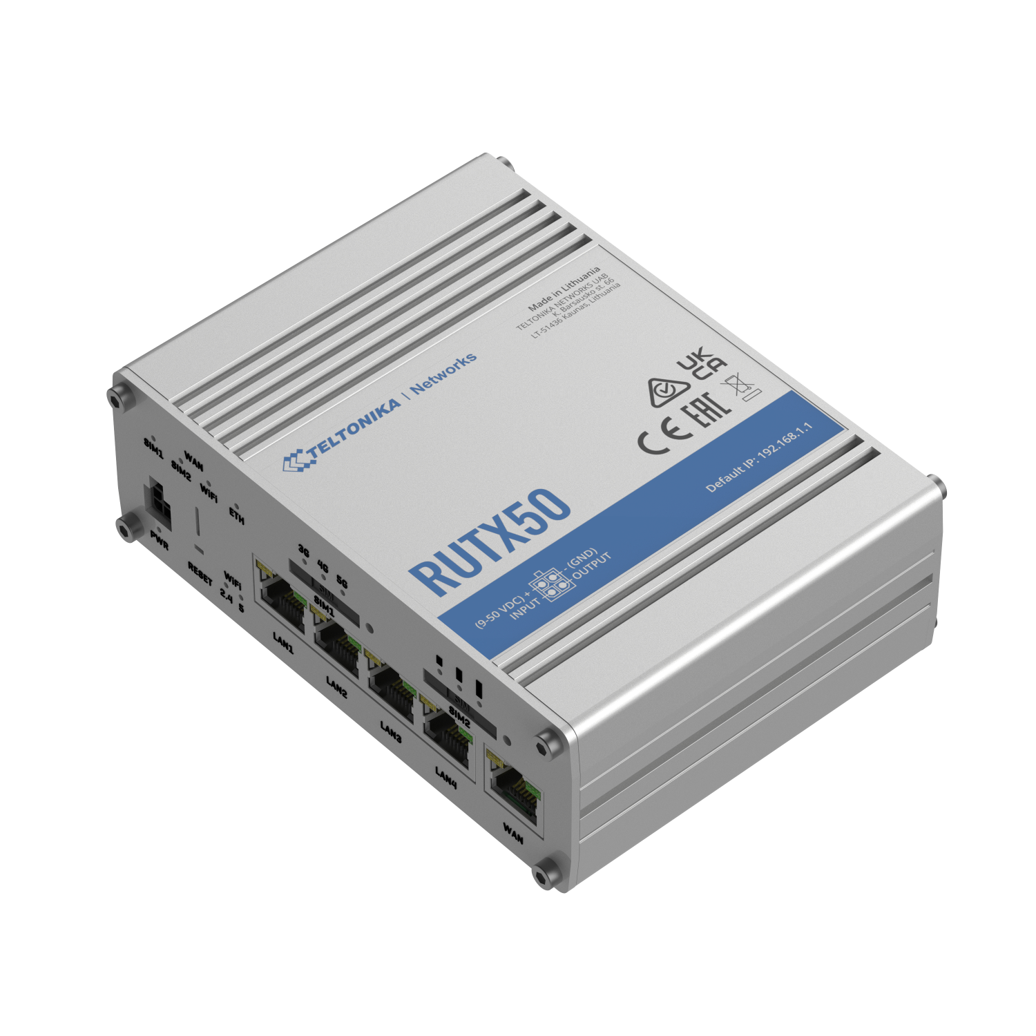 TELTONIKA RUTX50 Wireless Routers - 256MB - Stainless steel