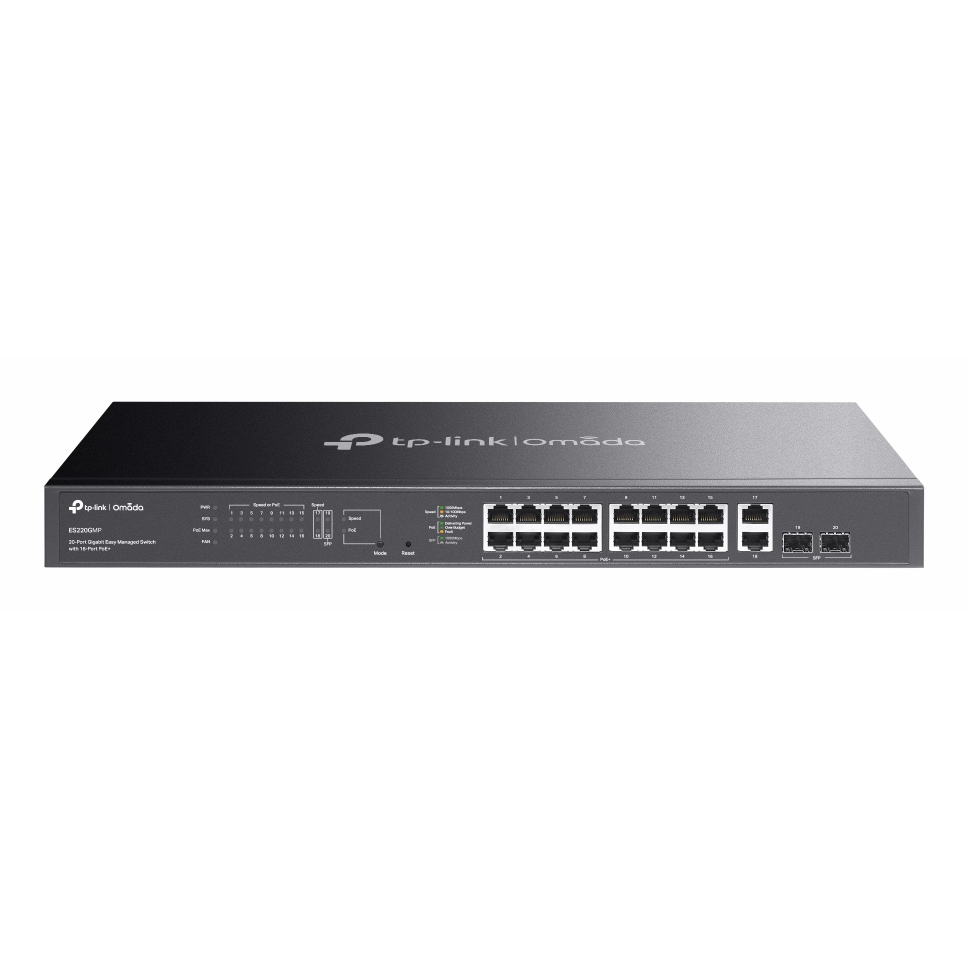 TP-LINK ES220GMP Network Switches - Black