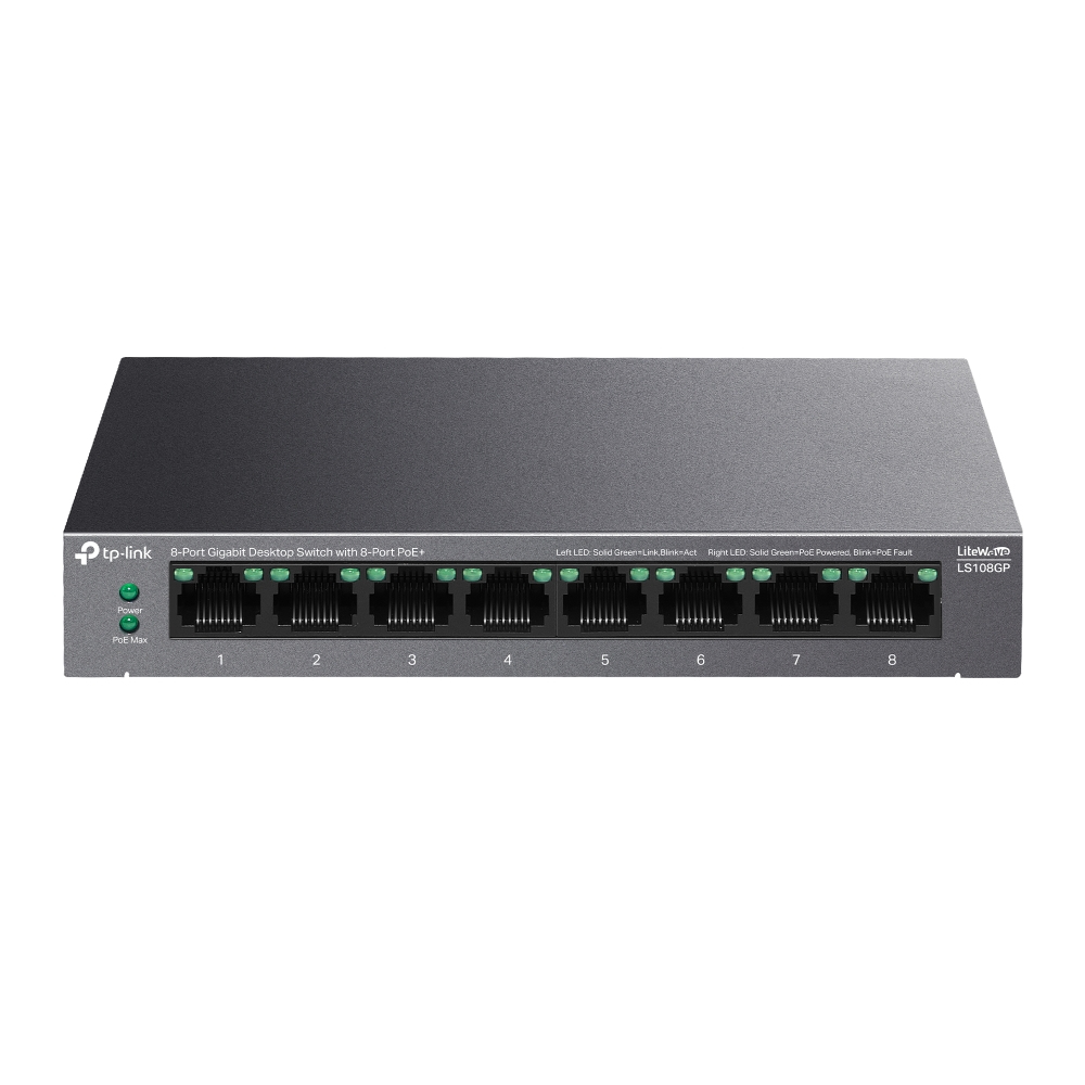 TP-Link 8-Port Network Switches - Black