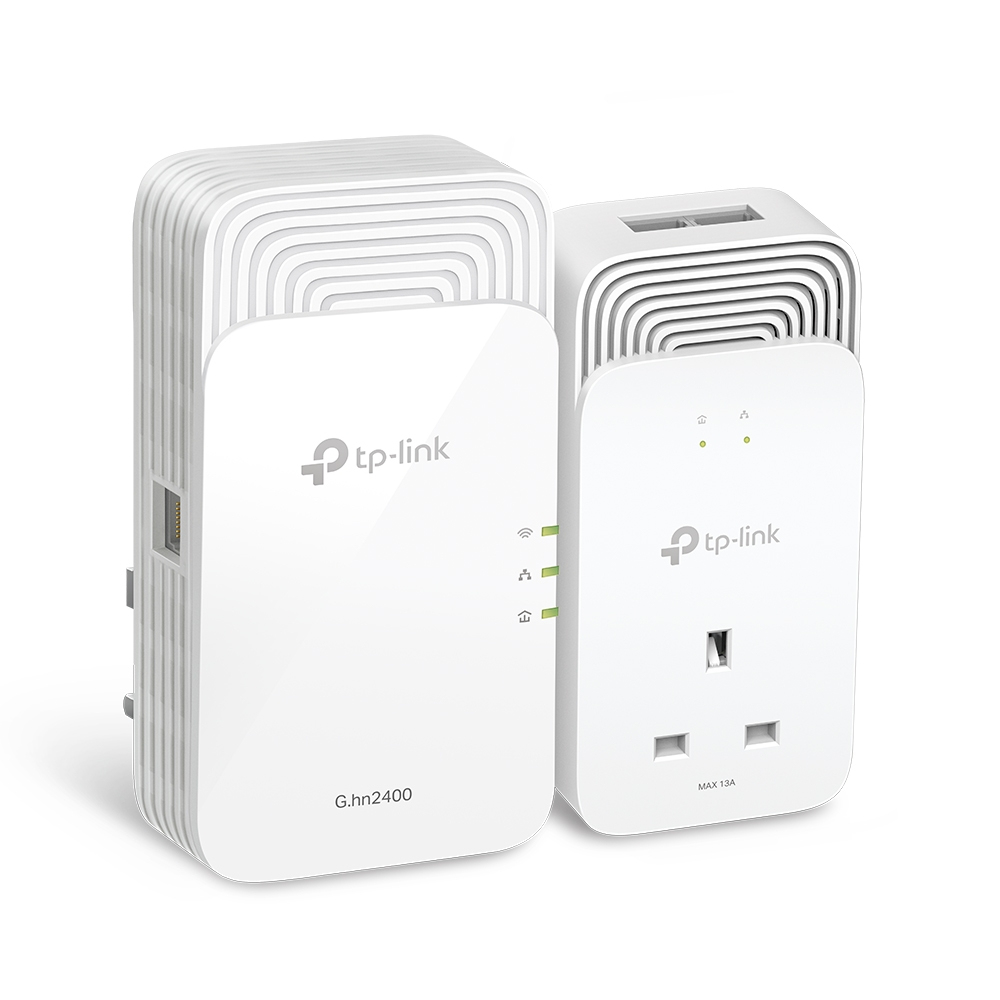 TP-Link hn2400 PowerLine Network Adapters - White