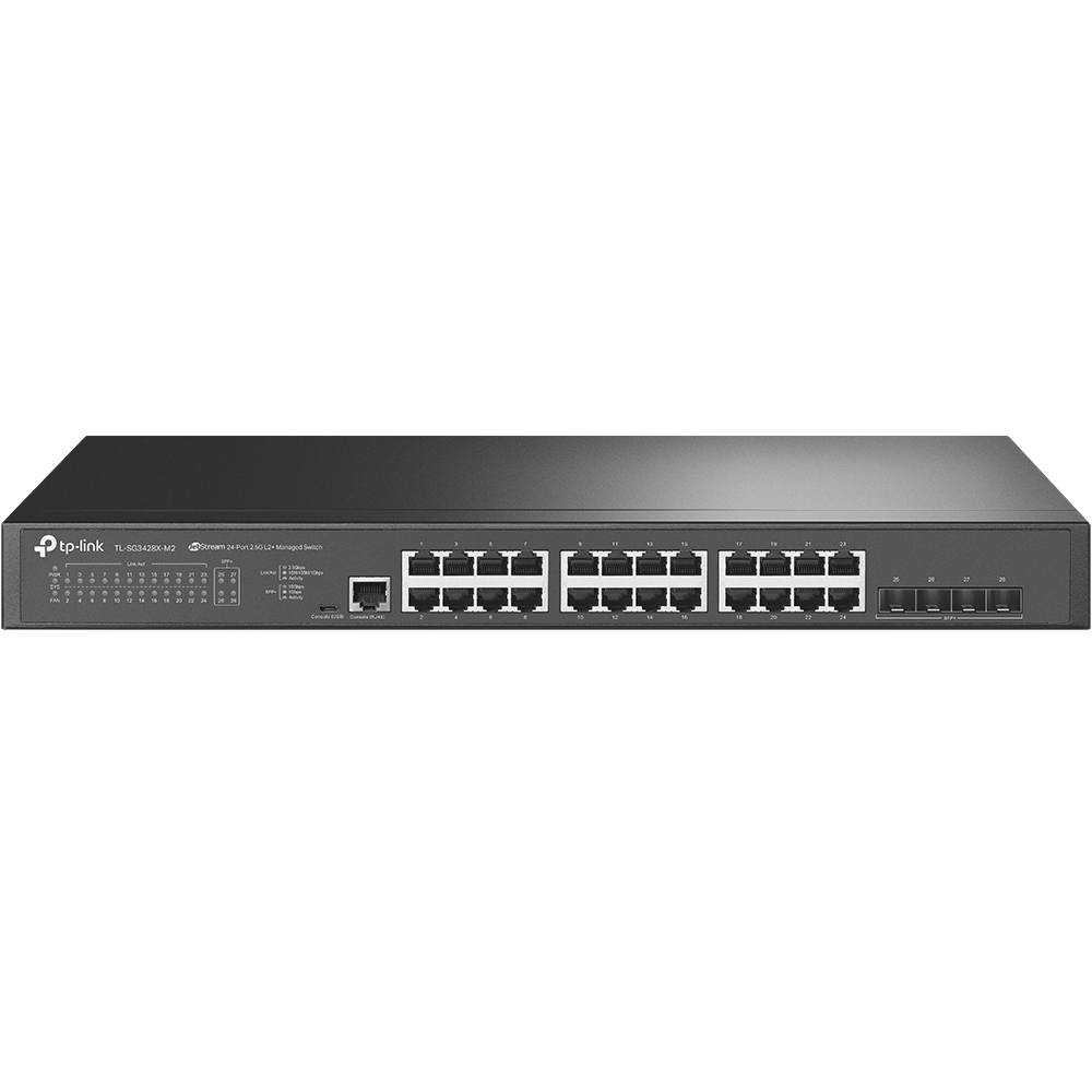 TP-Link 24-Port Network Switches - Black