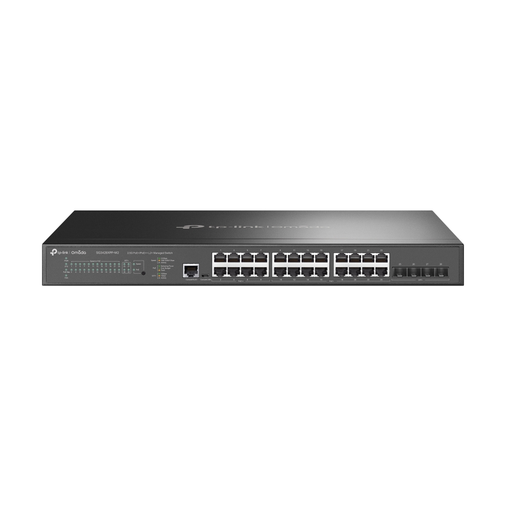 TP-LINK 24-Port Network Switches - 256MB - Black