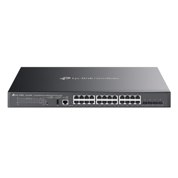 TP-LINK SG5428XMPP Network Switches - 2000MB - Black