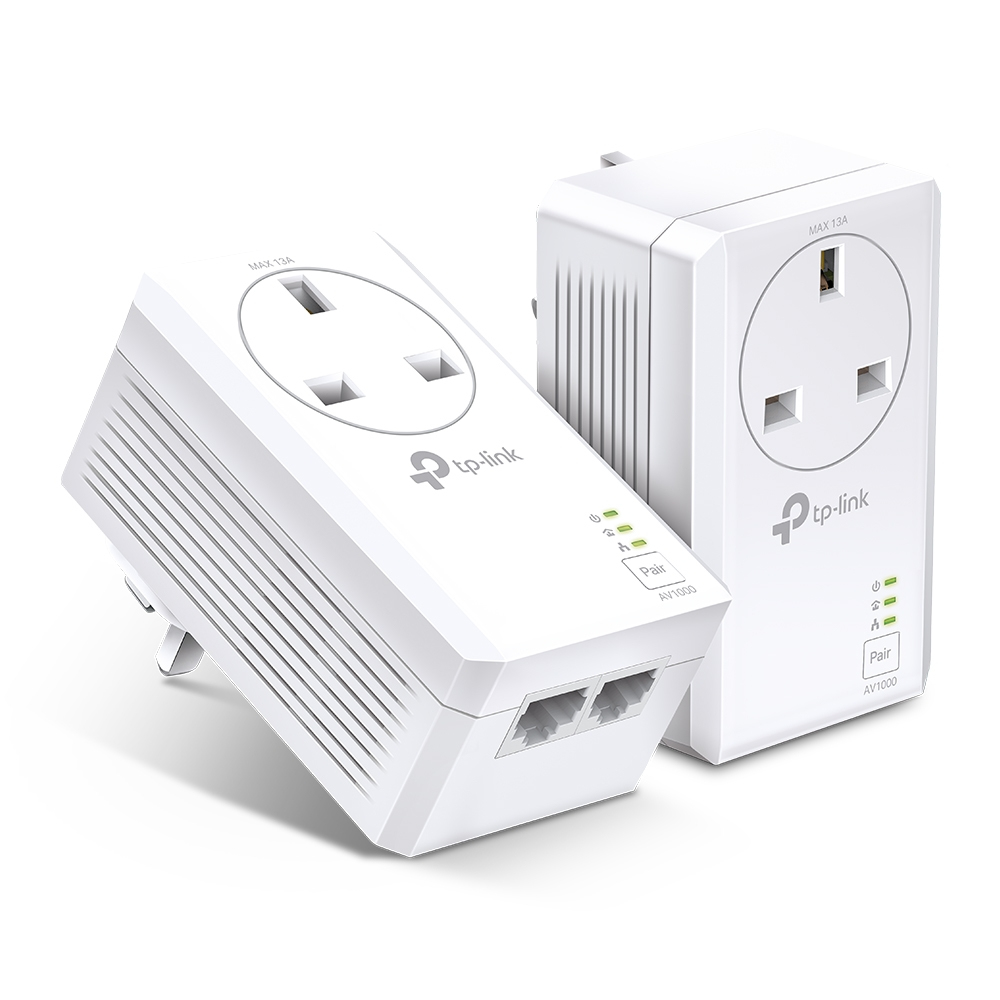 TP-Link TL-PA7027P PowerLine Network Adapters - White