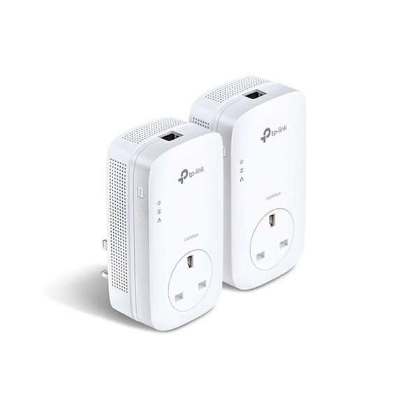 TP-LINK AV1300 PowerLine Network Adapters - White