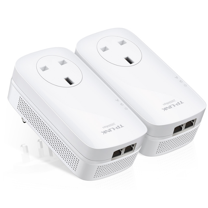 TP-Link AV2000 PowerLine Network Adapters - White
