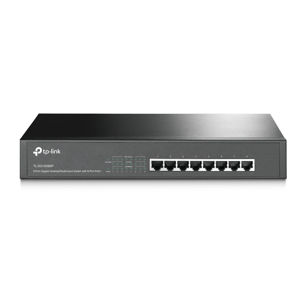 TP-Link TL-SG1008MP Network Switches - Black