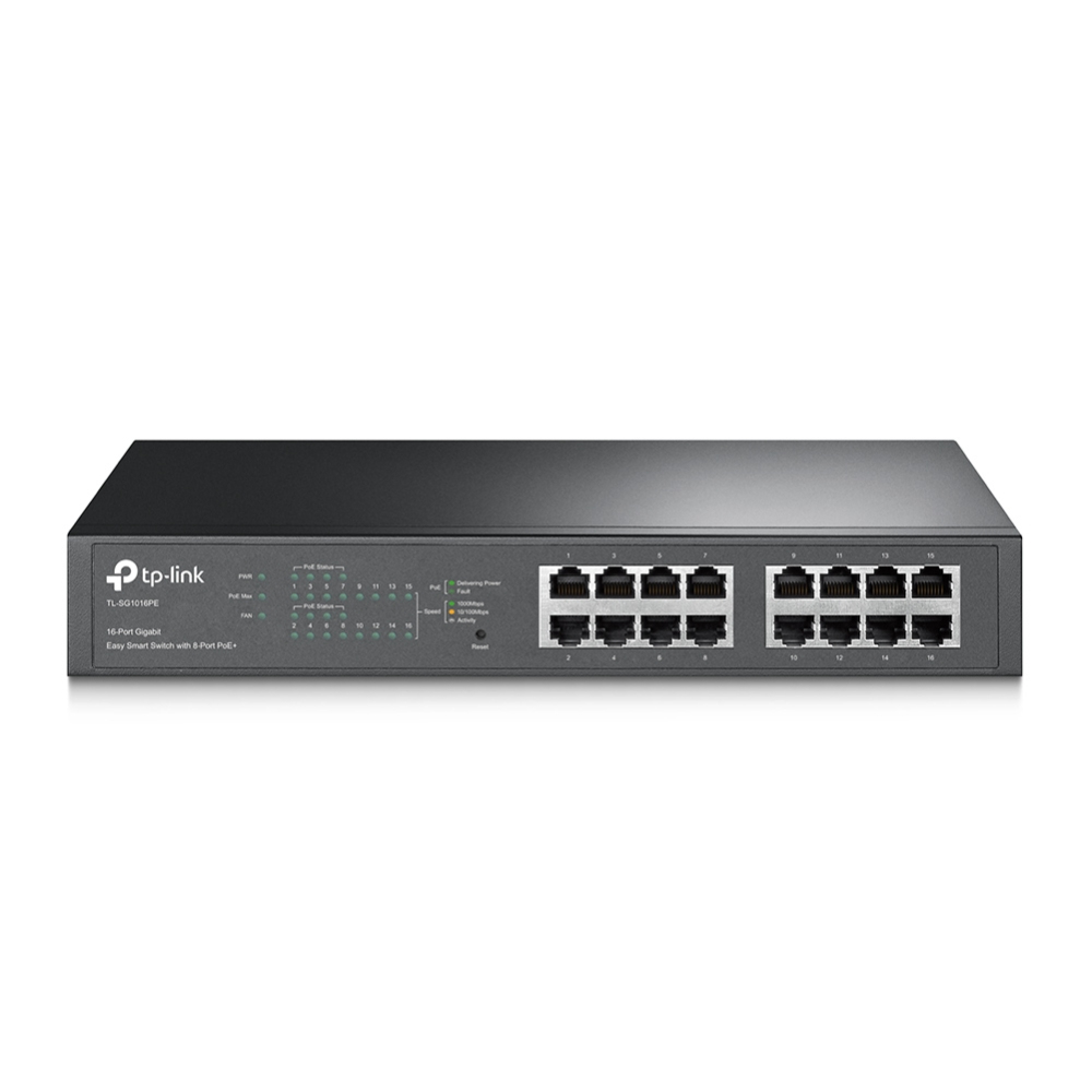 TP-Link TL-SG1016PE Network Switches - Black