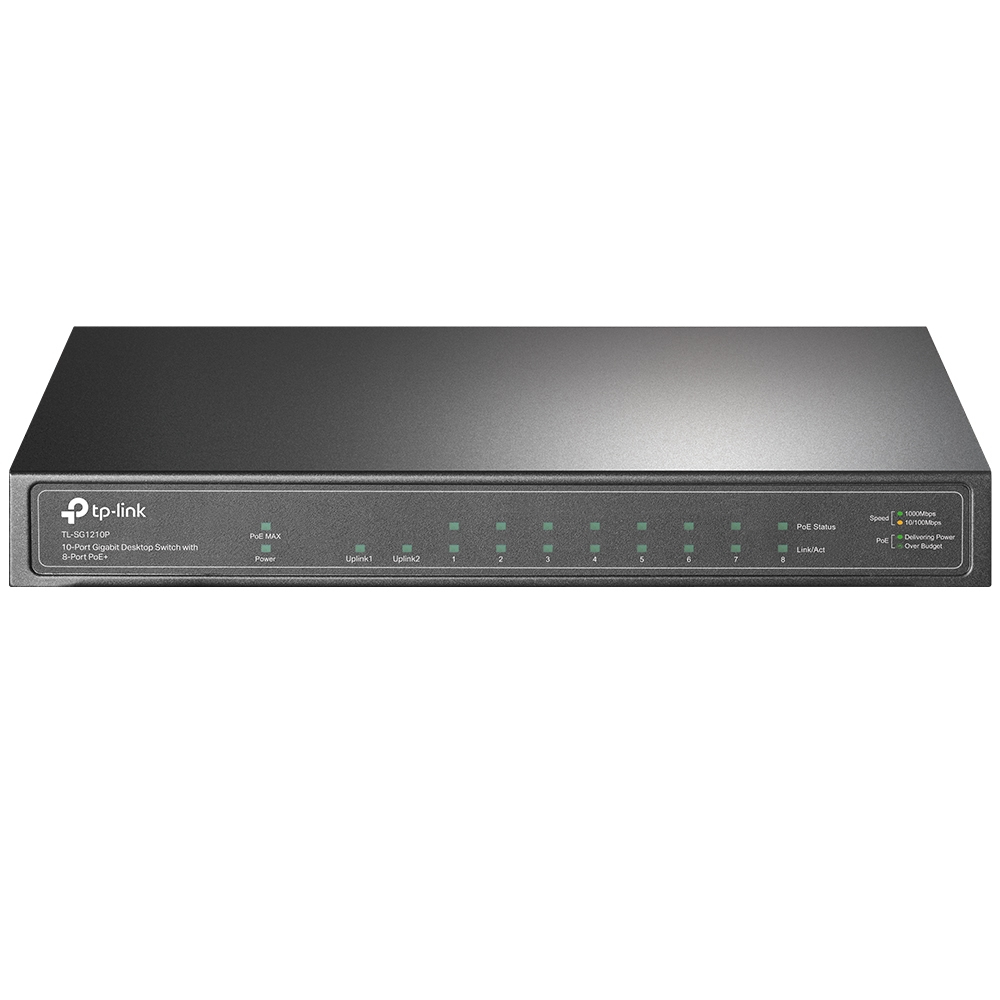 TP-Link TL-SG1210P Network Switches - Grey