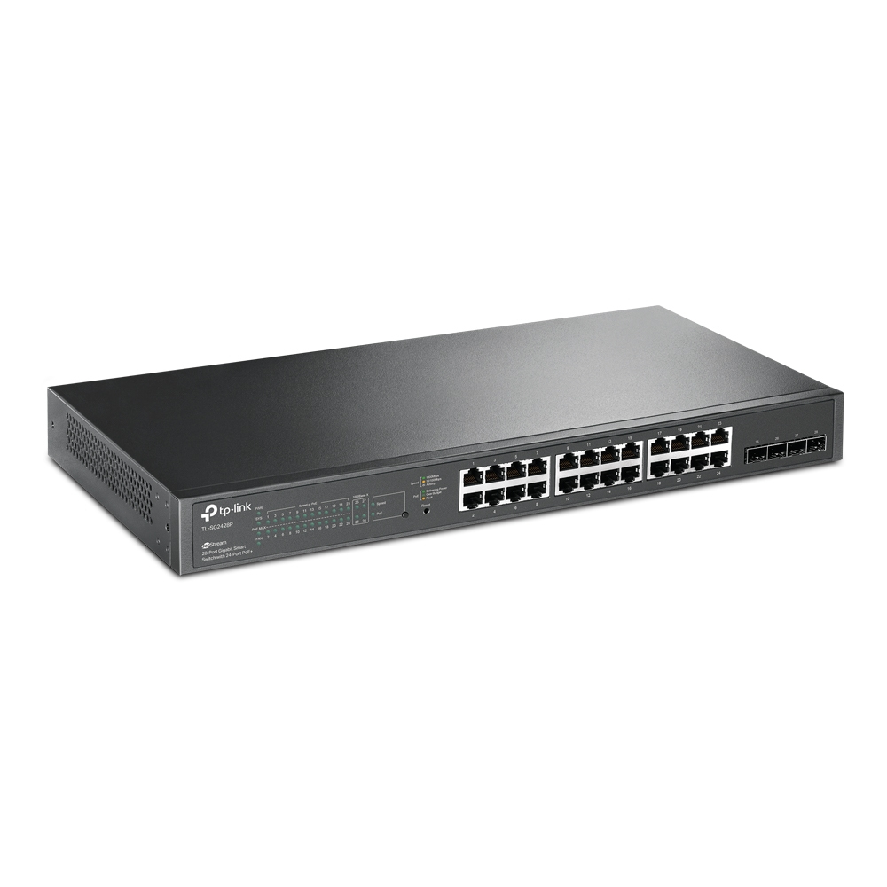 TP-Link 28-Port Network Switches - Black