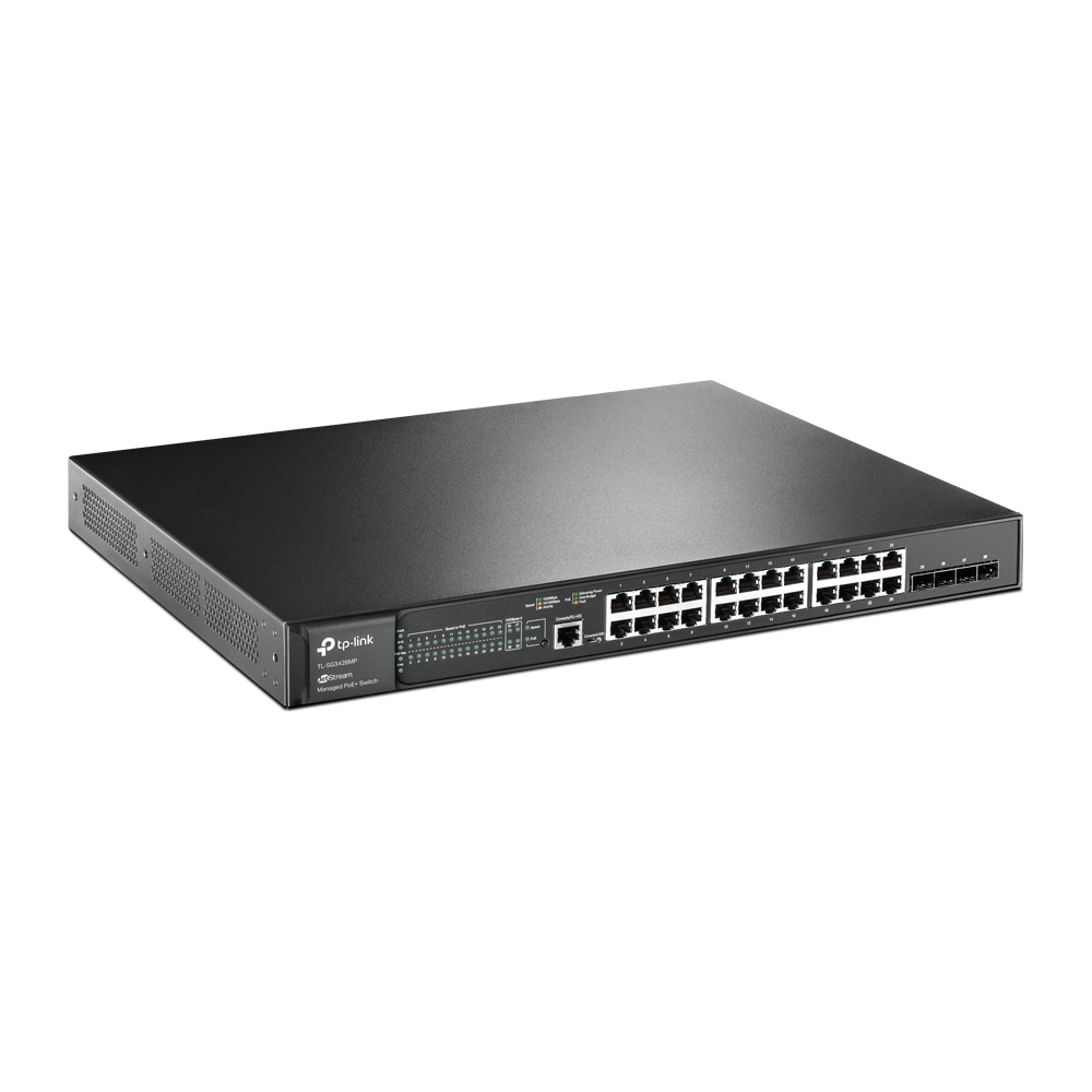 TP-Link 28-Port Network Switches - Black