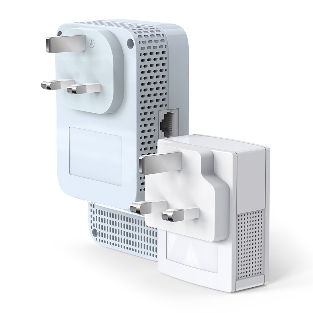 TP-Link AV1000 PowerLine Network Adapters - White