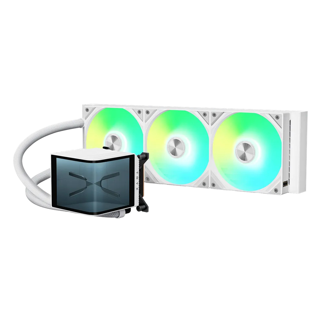 TRYX PANORAMA 360 ARGB White All In One CPU Cooler - 360mm V2