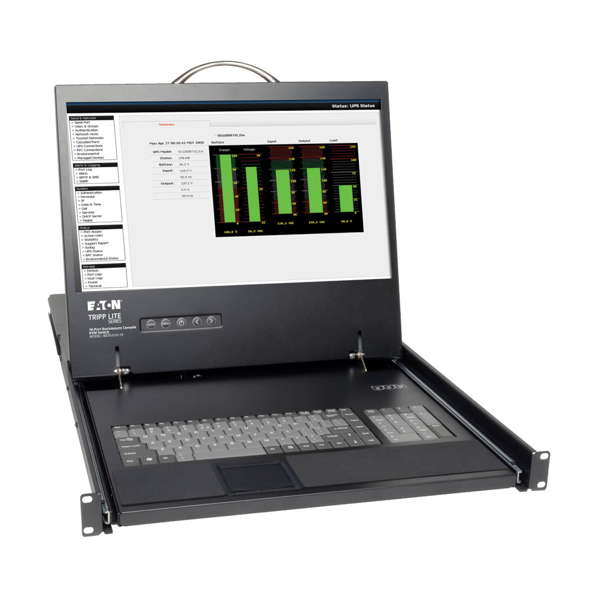 Tripp Lite B070-016-19 Rack Consoles - 19 Inches - Black